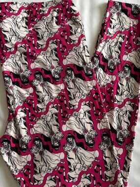 LuLaRoe TC2 Leggings Jasmine and Raja Disney Print